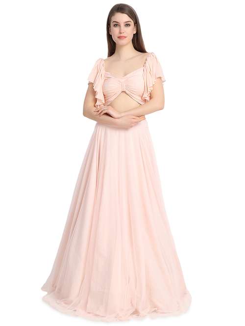 ruffle a-line lehenga - 16358817 - Very Small Image - 1