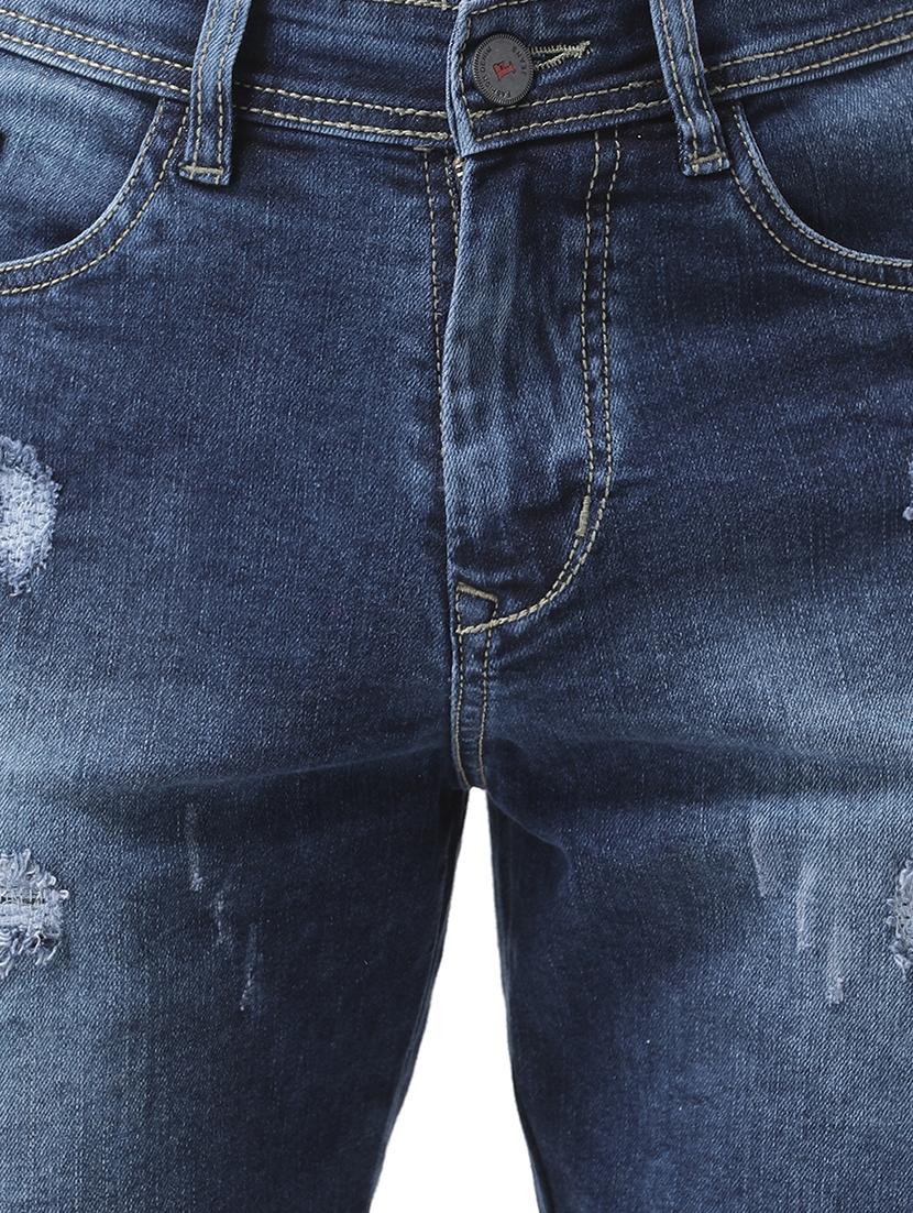dark blue denim shorts - 16417316 - Zoom Image - 4