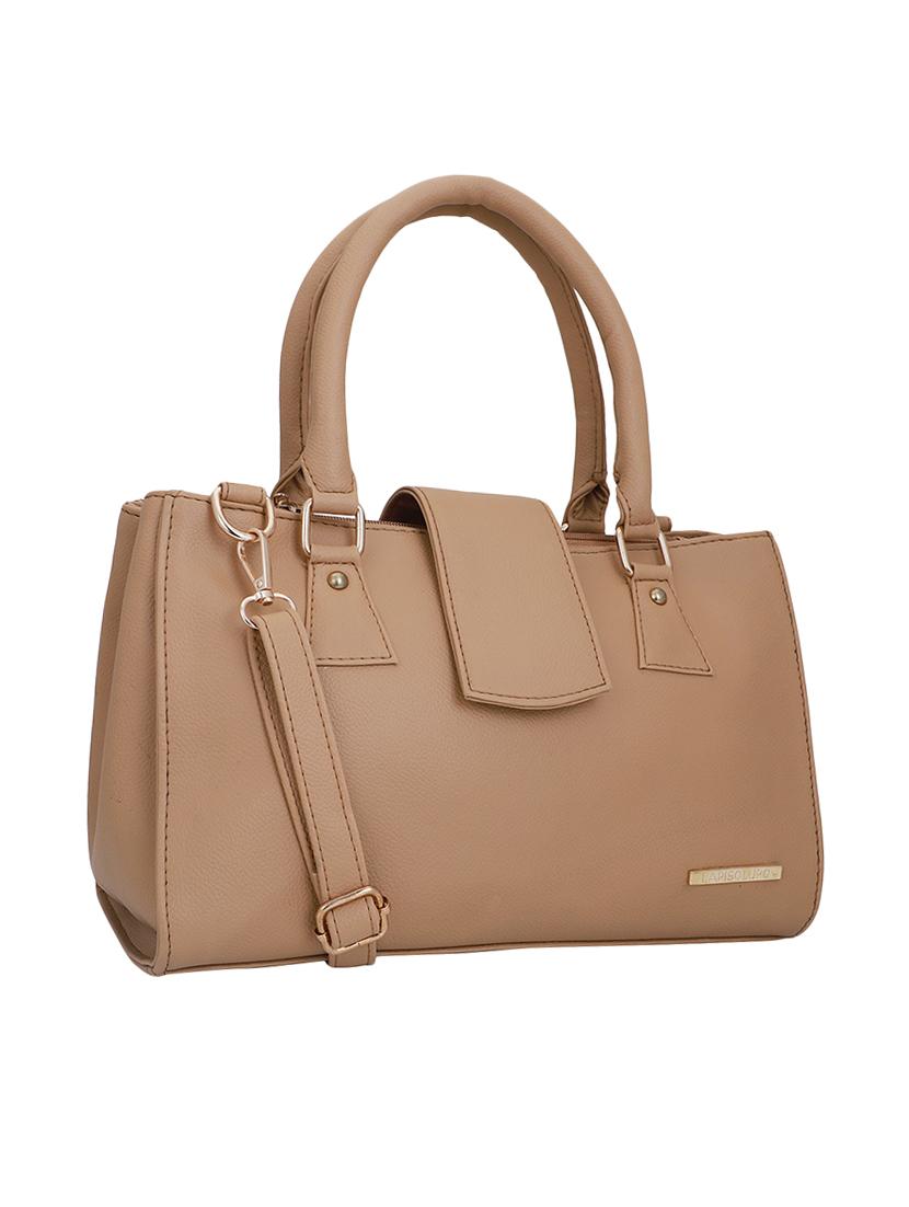 beige leatherette (pu) handbag - 16491807 - Zoom Image - 4
