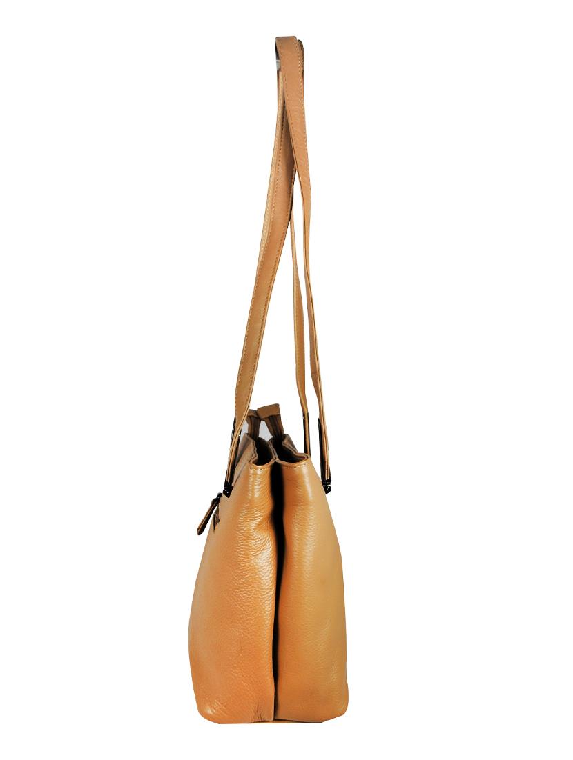 beige leather handbag - 16526424 - Standard Image - 3