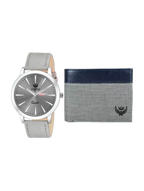 lorenz  combo of analog watch and wallet - 16572569 - Very Small Image - 1