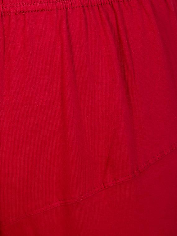 red solid ankle length legging - 16646243 - Zoom Image - 4