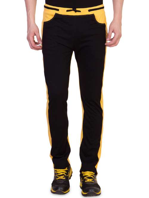 black color block track pant - 16679376 - Very Small Image - 1