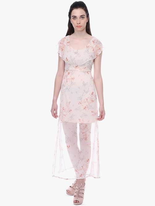 scoop neck floral maxi dress  - 16701923 - Very Small Image - 1