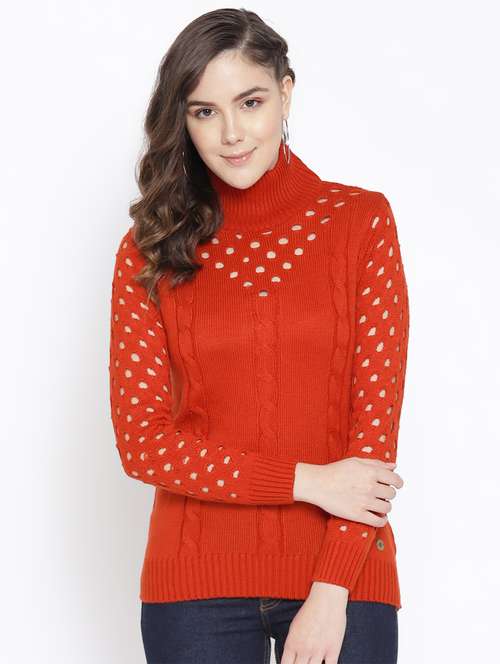 turtle neck  solid pullover - 16752950 - Very Small Image - 1