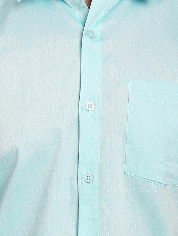 mens self design casual shirt - 16753446 - Zoom Image - 4