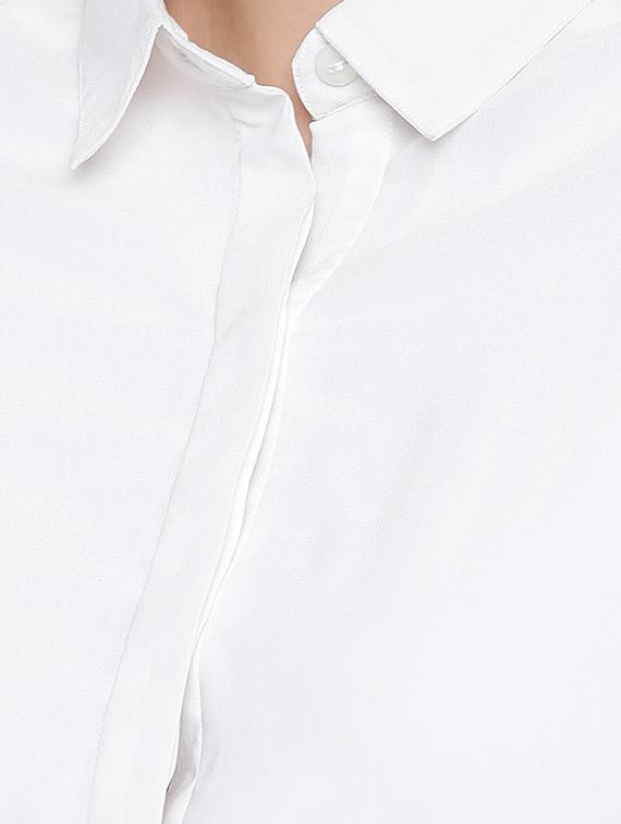 women's high-low collared top - 16764421 - Zoom Image - 3