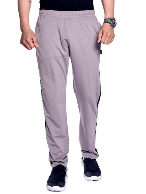 grey side striped full length track pant - 16783441 - Very Small Image - 1