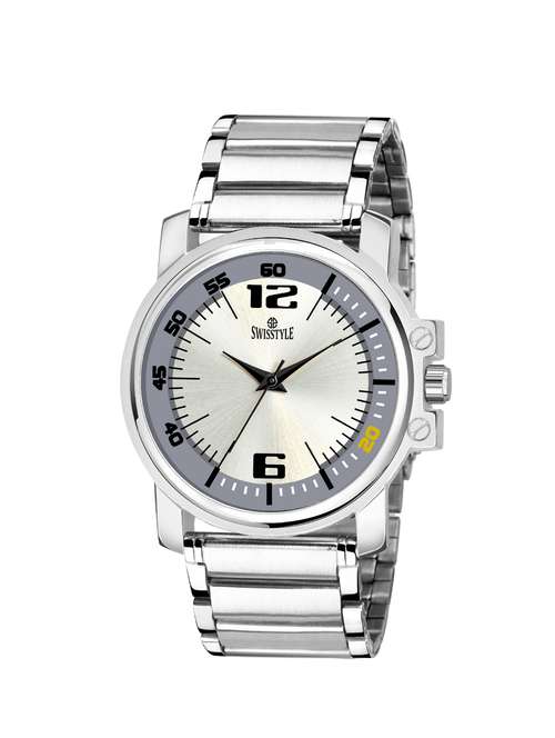 swisstyle  analog white dial men watch-ss-gr807-wht-slv-ch - 16791327 - Very Small Image - 1