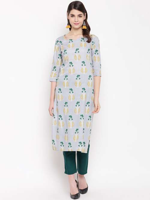 floral kurta pant set - 16852315 - Very Small Image - 1