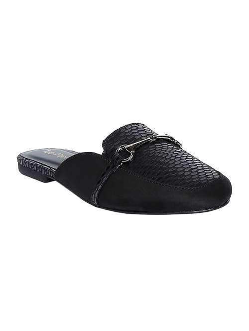 black  slip on mules - 16879674 - Very Small Image - 1