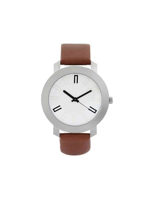 jay creation brown leather belt men's attractive watch - 16881850 - Very Small Image - 1