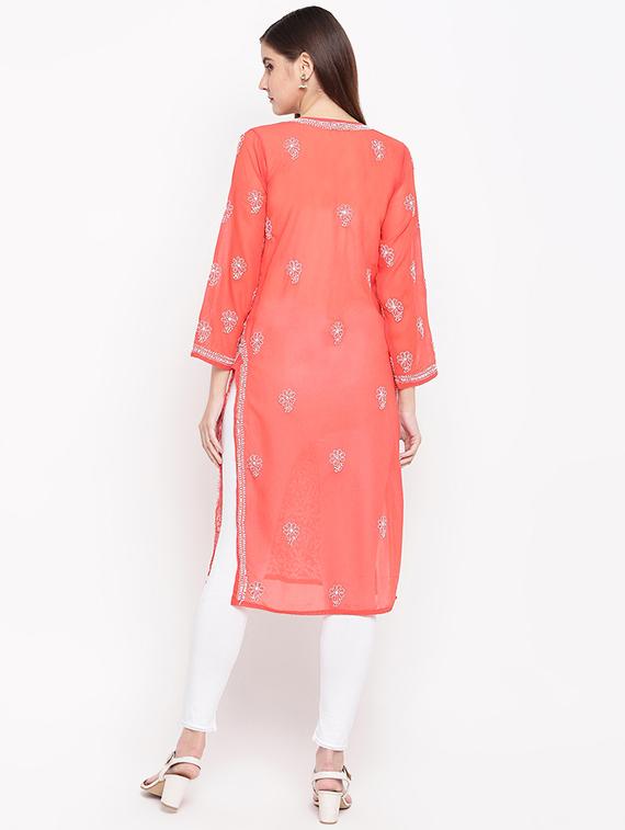 women's straight kurta - 16935328 - Standard Image - 2