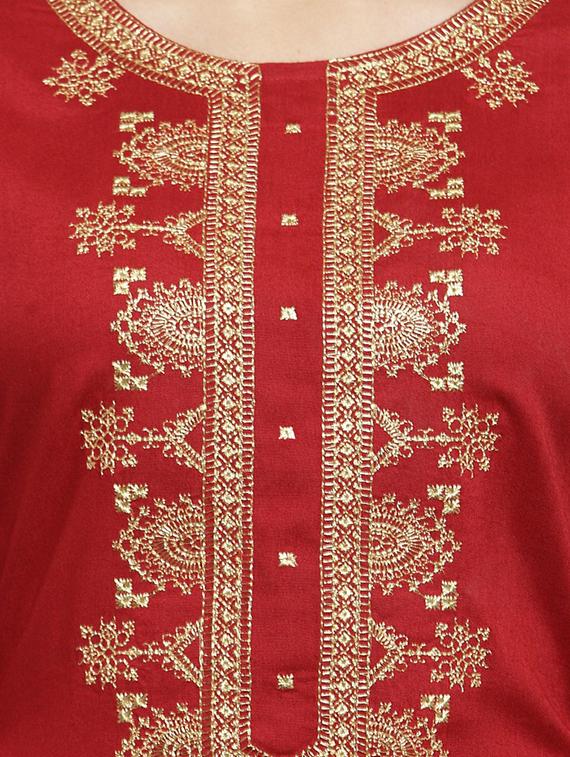 women's straight kurta - 16950575 - Standard Image - 3