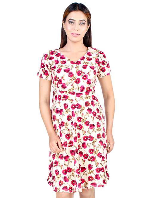 women's shift floral dress - 16963727 - Very Small Image - 1