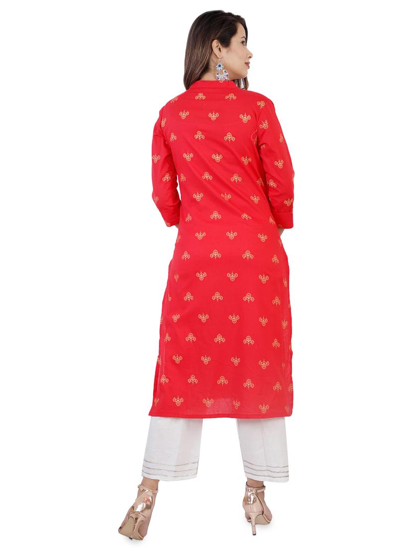 women's straight kurta - 16986653 - Standard Image - 2