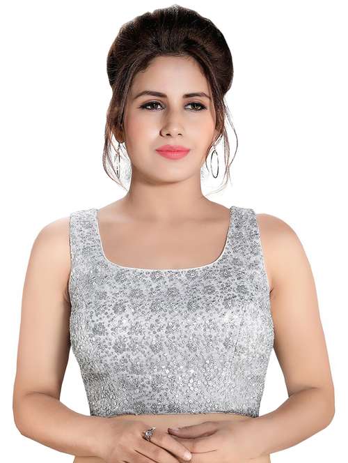 back detail embroidered blouse - 16999044 - Very Small Image - 1