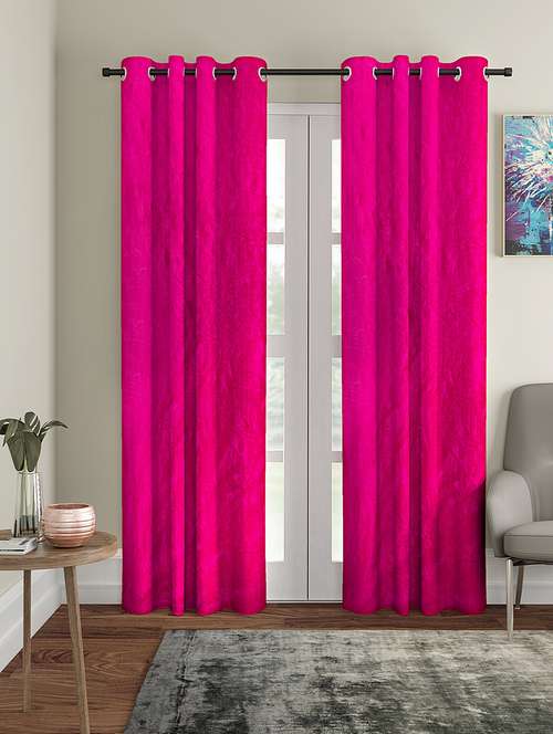 long crsuh long door curtain (pack of 2) - 17021686 - Very Small Image - 1