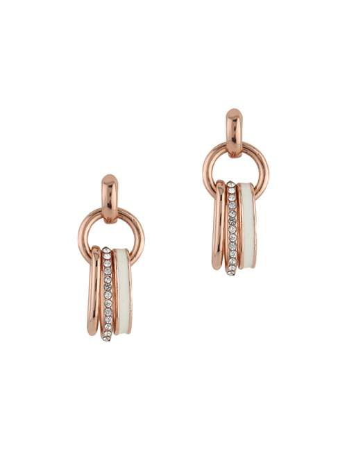 gold metal drop earring - 17041255 - Very Small Image - 1