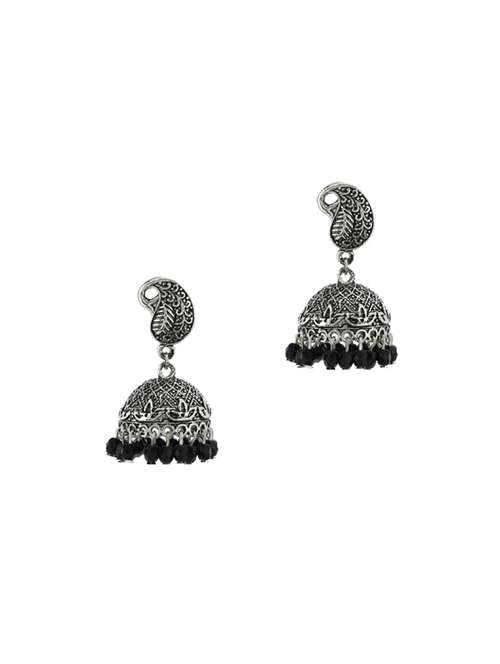 Silver Metal Jhumka Earring - 17041266 - Very Small Image - 1