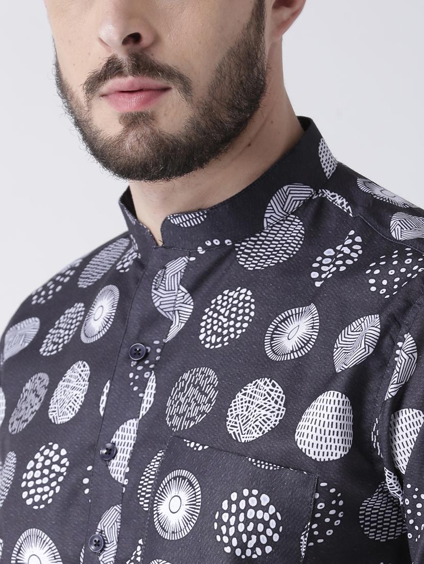 blue cotton short kurta - 17078091 - Standard Image - 4
