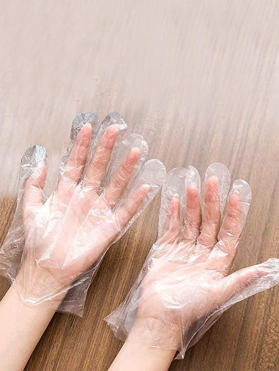 silver shine disposable hand gloves pack of 100 - 17081845 - Zoom Image - 4
