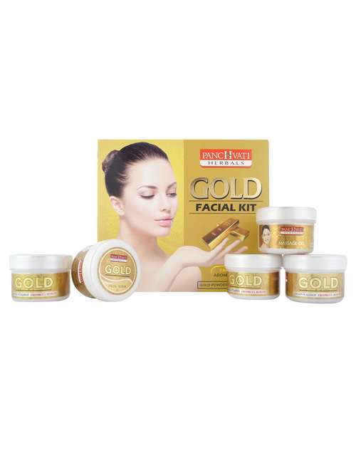panchvati gold facial enhances beauty spa kit, 252 g - 17100201 - Very Small Image - 1