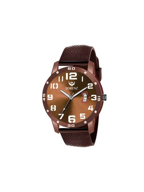 lorenz brown dial analog watch for men | watch for boys-mk-3062k - 17136826 - Very Small Image - 1