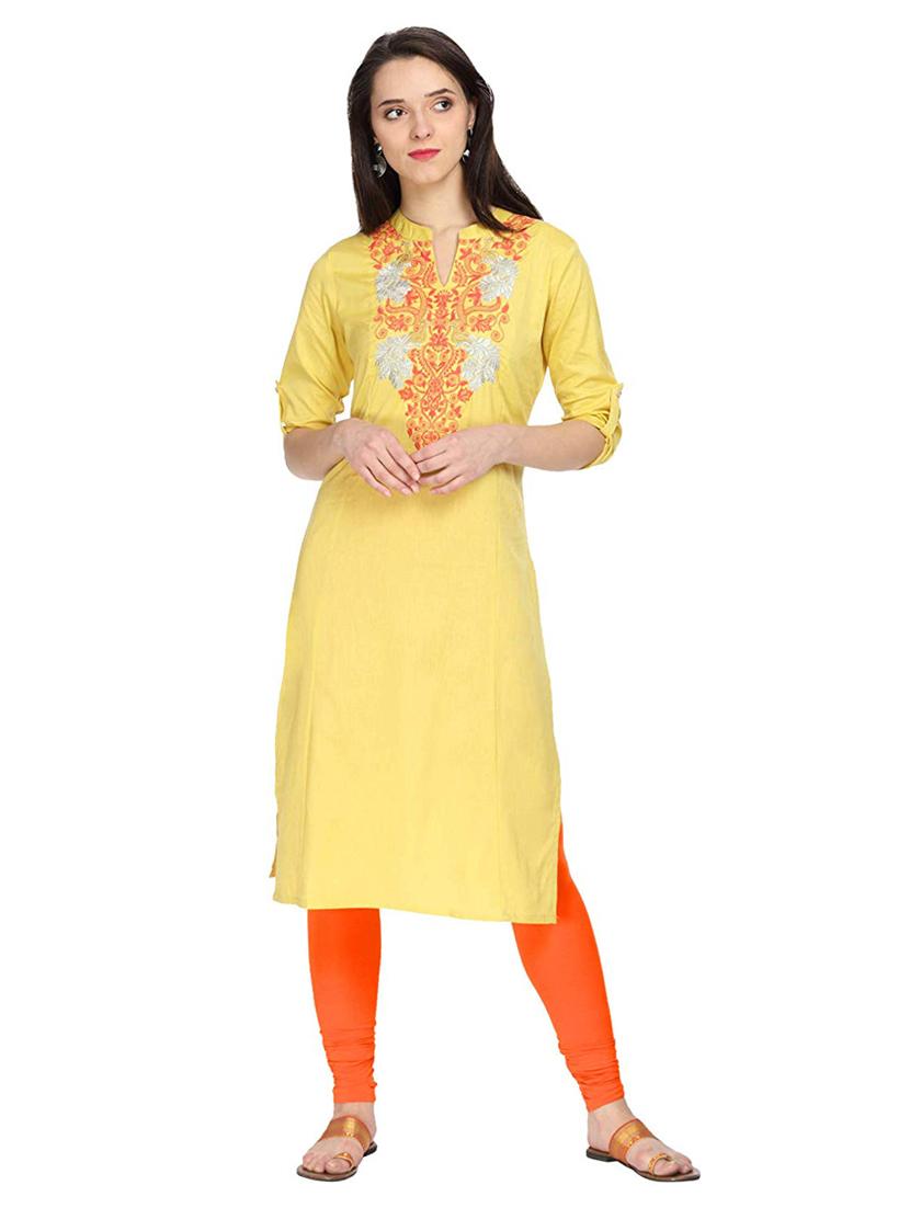 orange cotton leggings - 17190793 - Zoom Image - 3