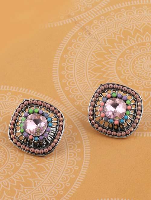 multi colored metal studs earring - 17194496 - Very Small Image - 1