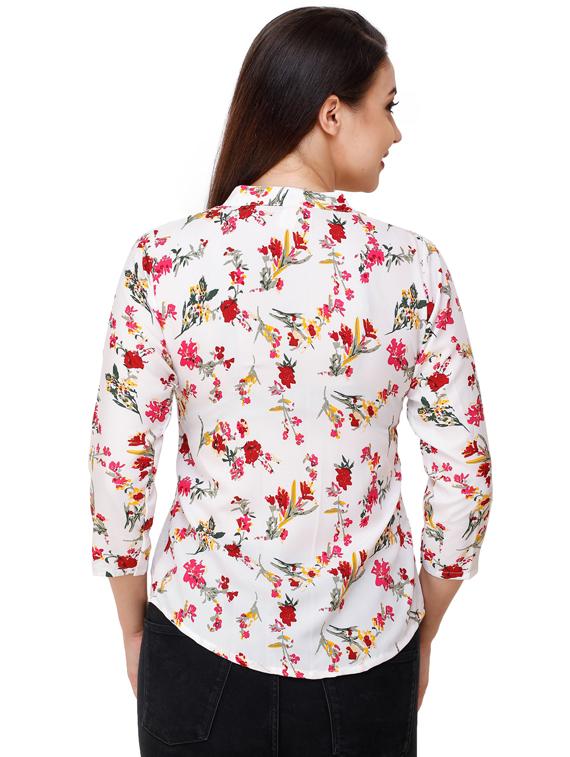 white polyester regular shirt - 17194561 - Standard Image - 2