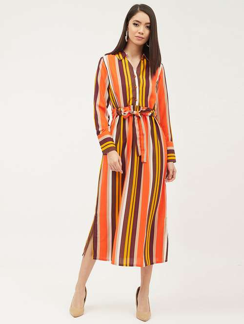 women's shirt striped dress - 17215522 - Very Small Image - 1