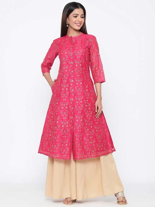 women's front slit kurta - 17229981 - Very Small Image - 1