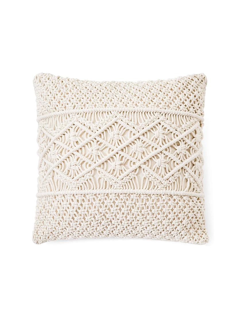 cotton macrame cushion cover (set of 1) - 17246424 - Standard Image - 3