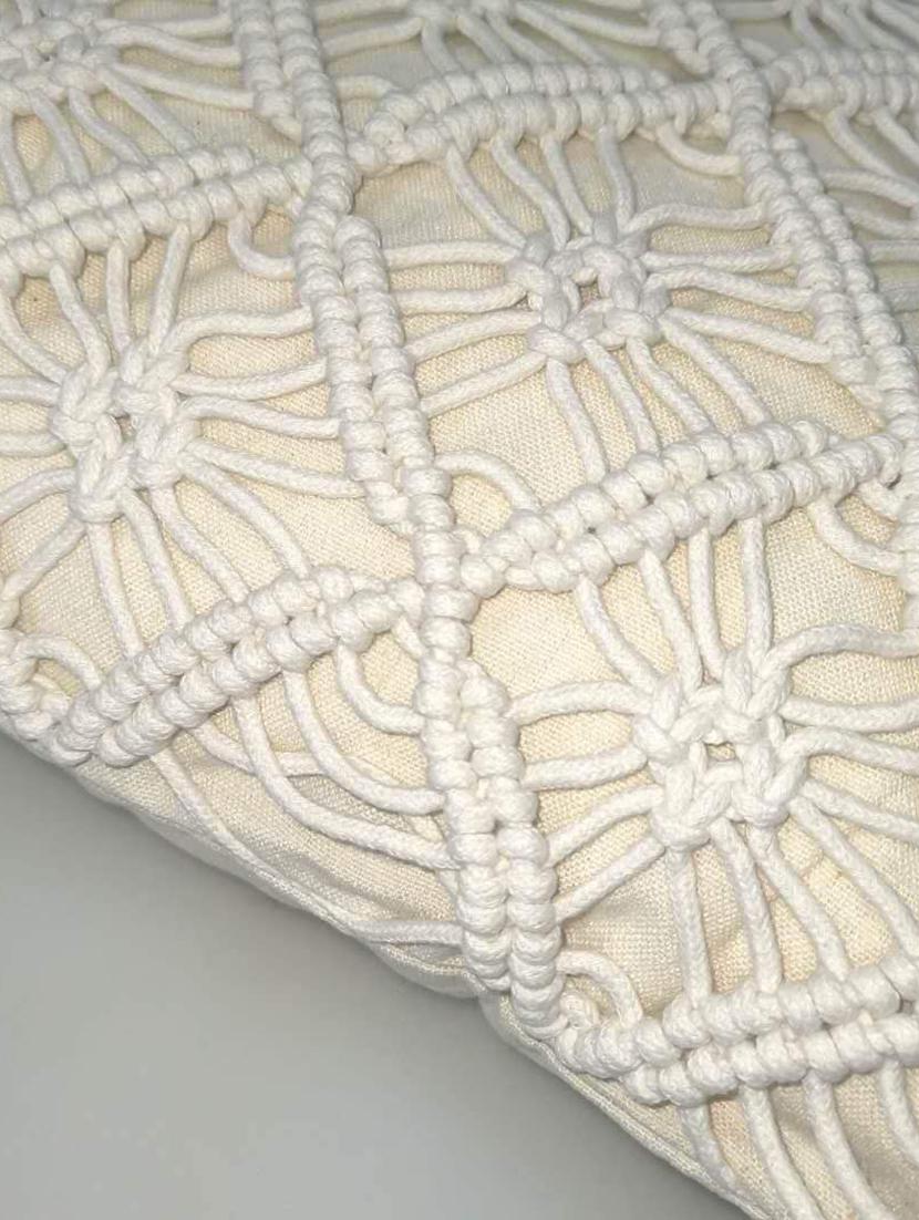 cotton macrame cushion cover (set of 2) - 17246451 - Zoom Image - 4