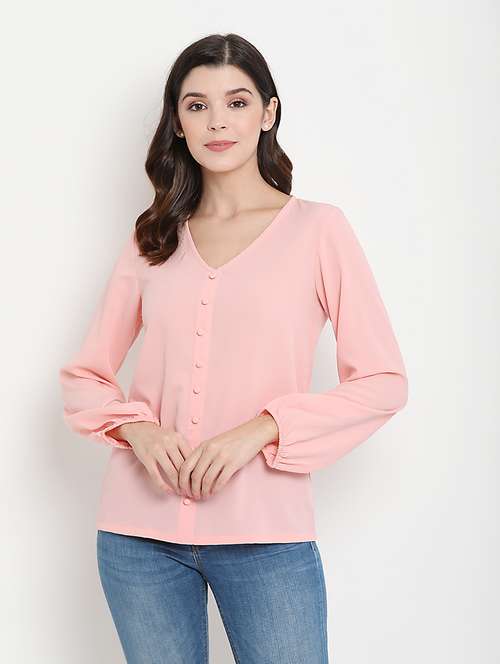 button up pastel top  - 17256317 - Very Small Image - 1