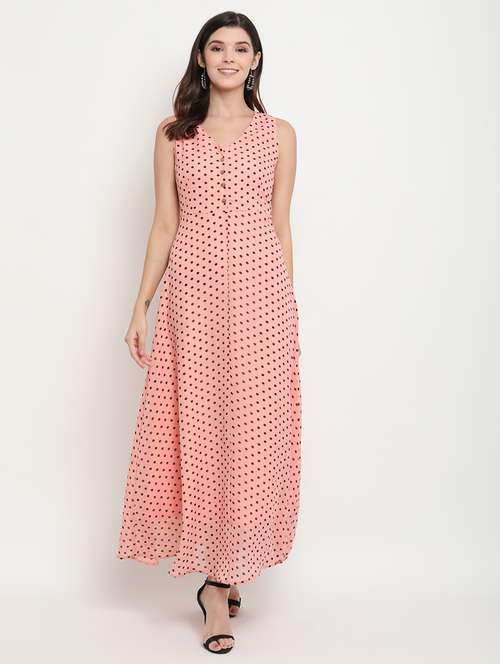polka dot maxi dress  - 17256342 - Very Small Image - 1
