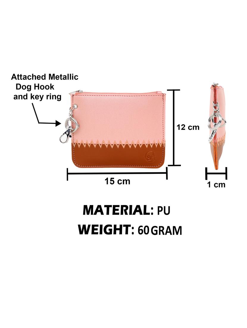 pink leatherette (pu) regular pouch - 17277129 - Zoom Image - 6