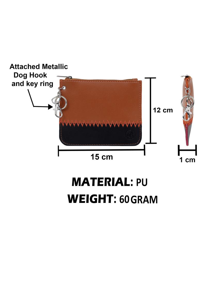 black leatherette (pu) regular pouch - 17277132 - Standard Image - 6