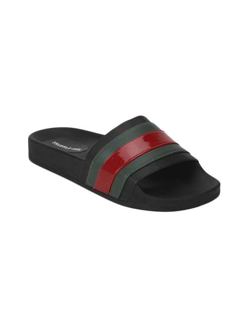 green striped slides flip flop - 17300115 - Very Small Image - 1