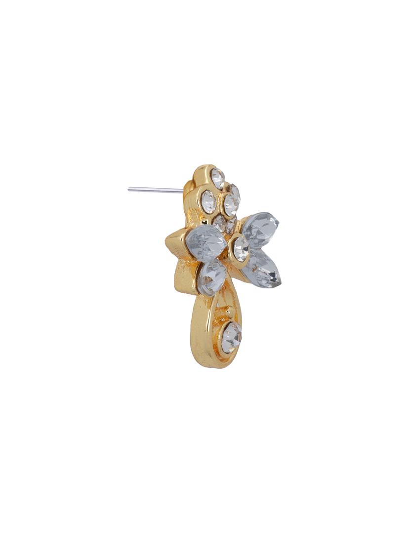 white metal studs earring - 17327723 - Zoom Image - 3