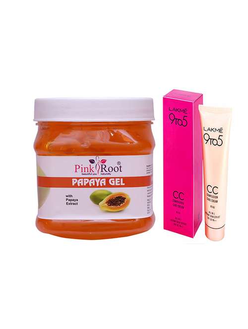 pink root papaya gel with lakme 9to5 cc cream - 17386283 - Very Small Image - 1