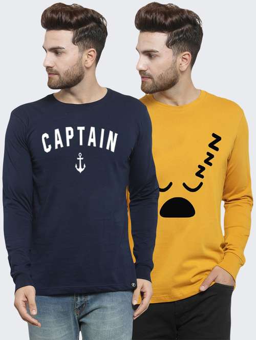 multi colored printed t-shirts combo - 17389721 - Very Small Image - 1