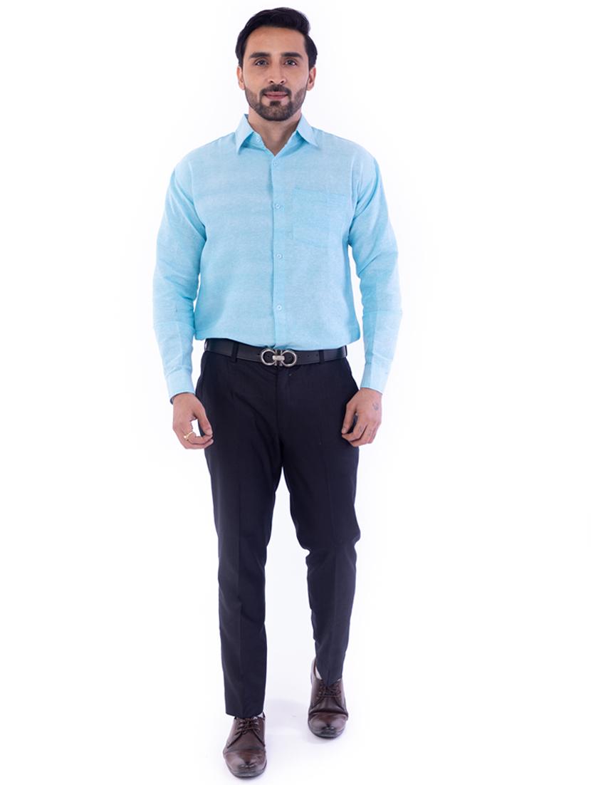 mens solid casual shirt - 17392688 - Standard Image - 7
