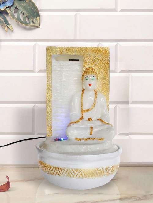   polyresin multicolour buddha one step indoor table top water fountain with adjustable speed control  - 17403296 - Very Small Image - 1