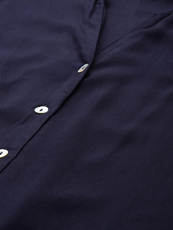 mandarin neck plus shirt - 17418059 - Zoom Image - 4