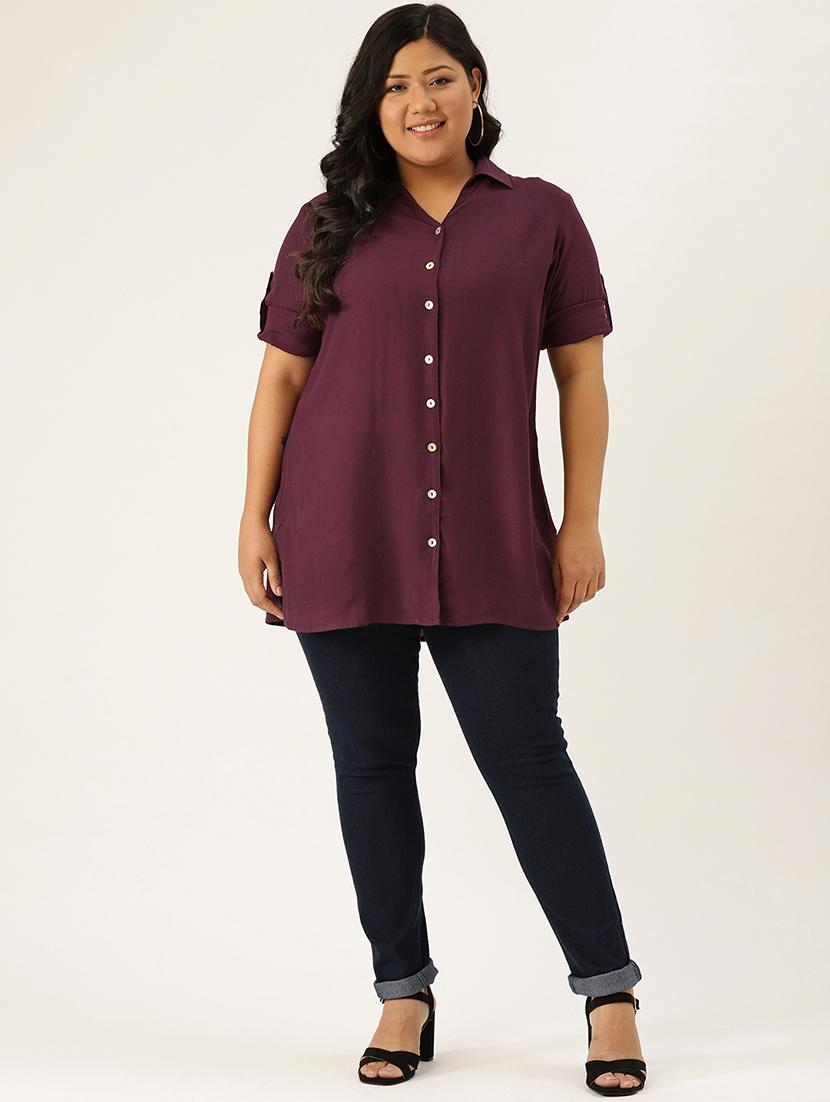 short sleeves plus shirt - 17418102 - Standard Image - 3