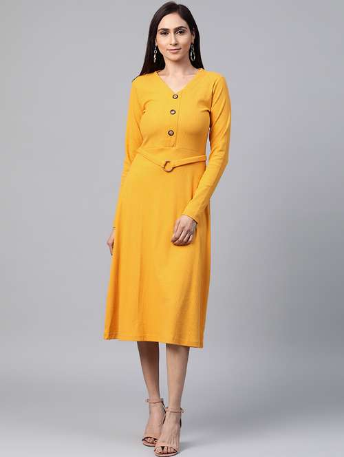 v neck a-line dress  - 17438289 - Very Small Image - 1