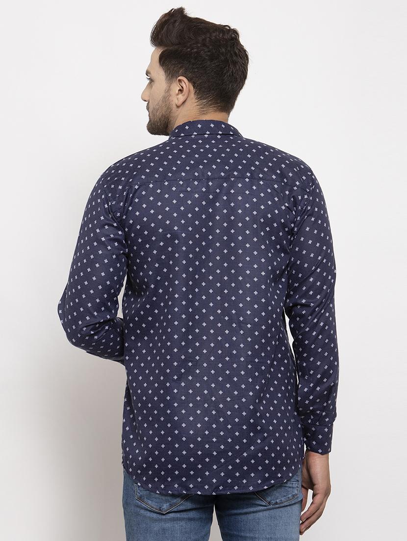 blue printed casual shirt - 17442583 - Zoom Image - 2