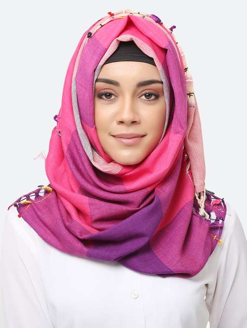 multi colored viscose scarf - 17550578 - Very Small Image - 1